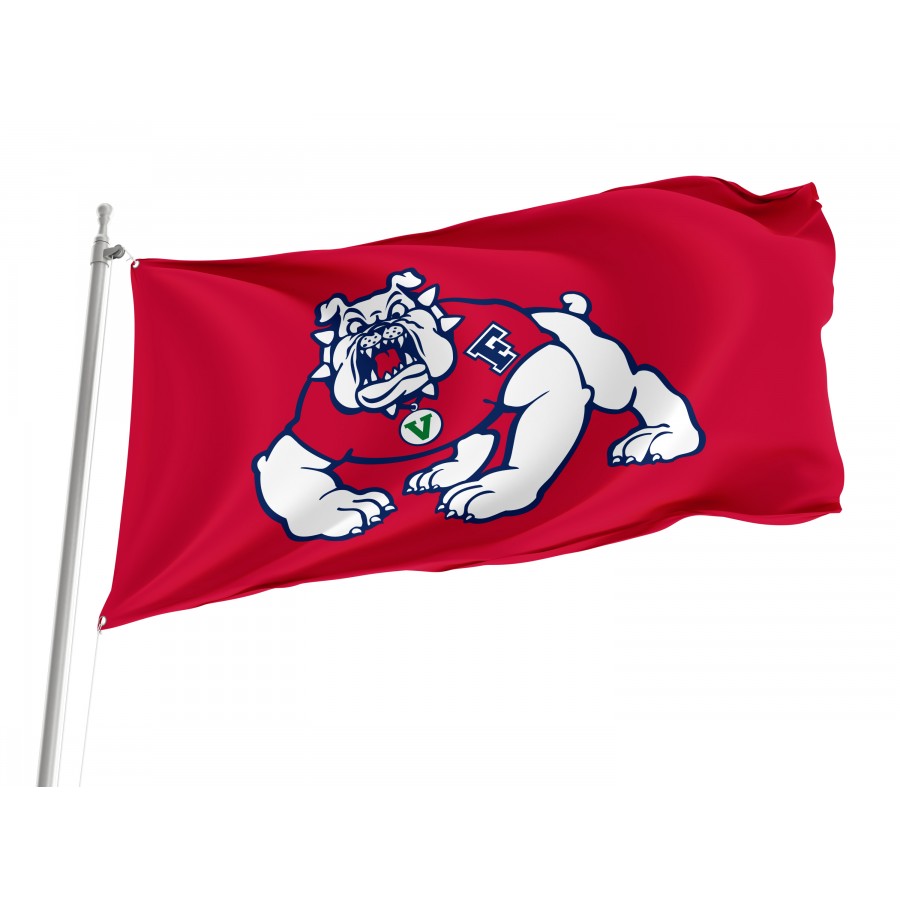 Flag of Fresno State Bulldogs, Unique Design Print, Flags for Indoor & Outdoor Use