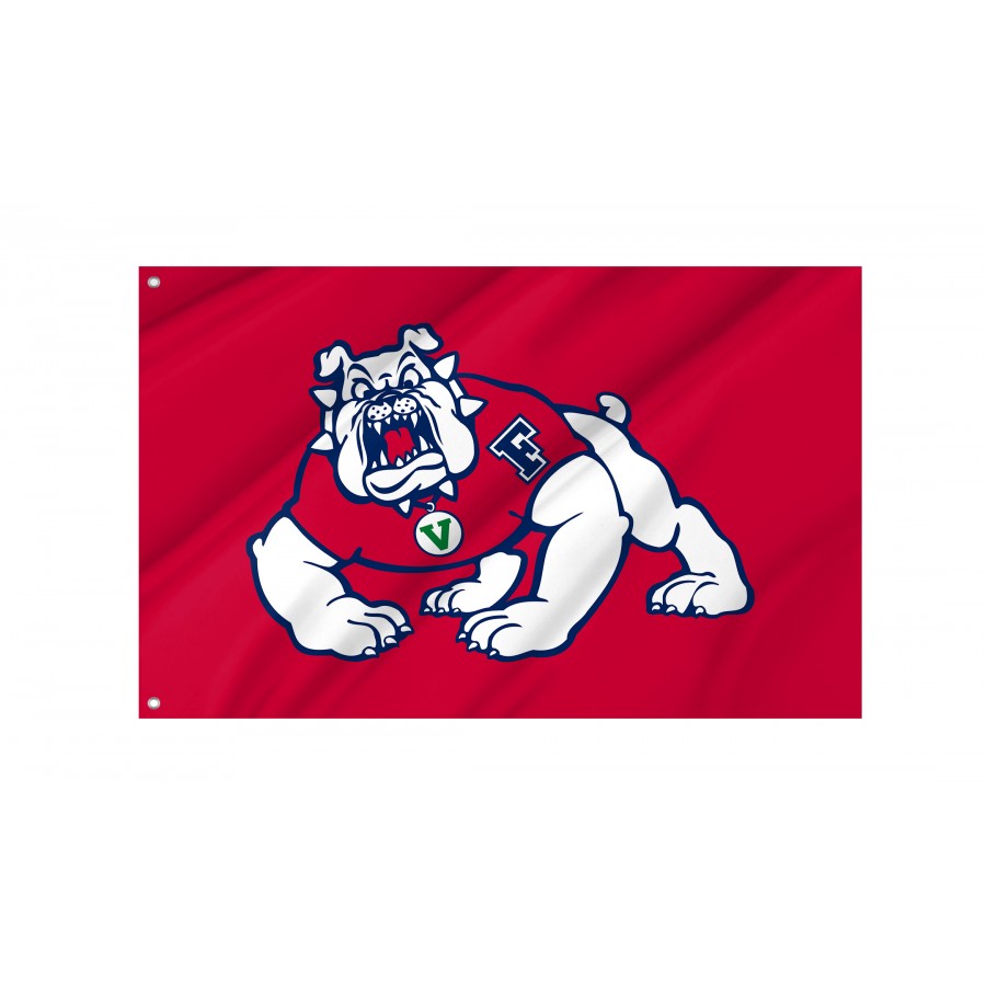 Flag of Fresno State Bulldogs, Unique Design Print, Flags for Indoor & Outdoor Use