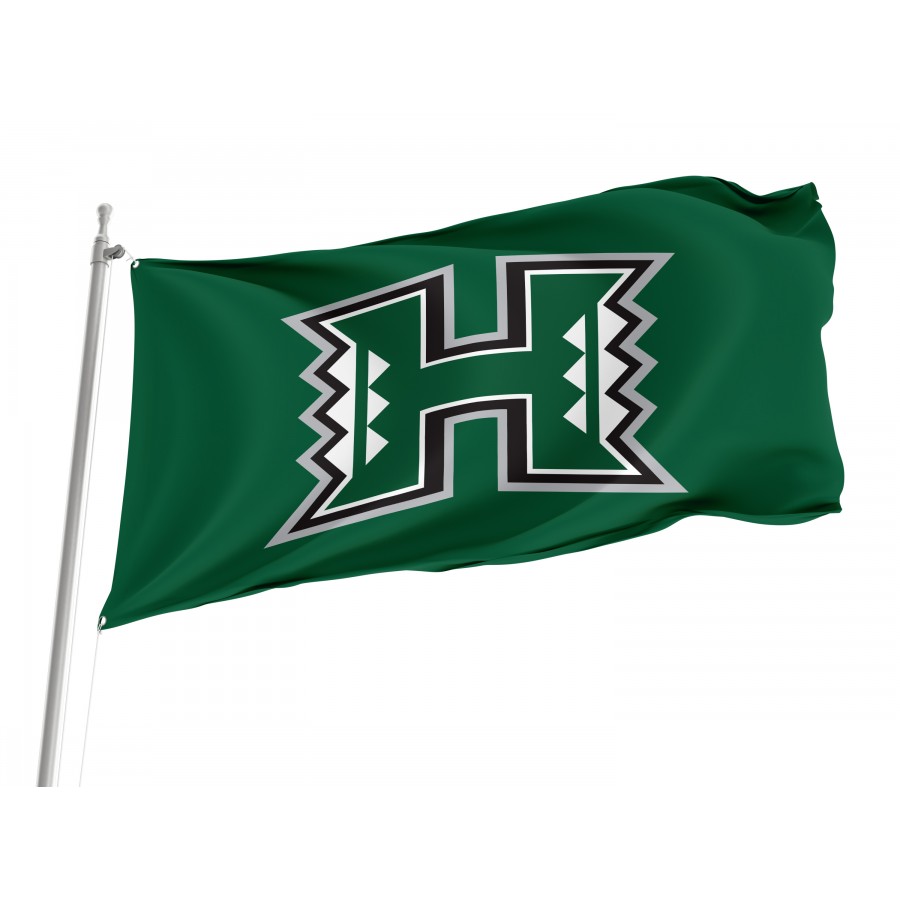 Flag of Hawai'i Rainbow Warriors, Unique Design Print, Flags for Indoor & Outdoor Use