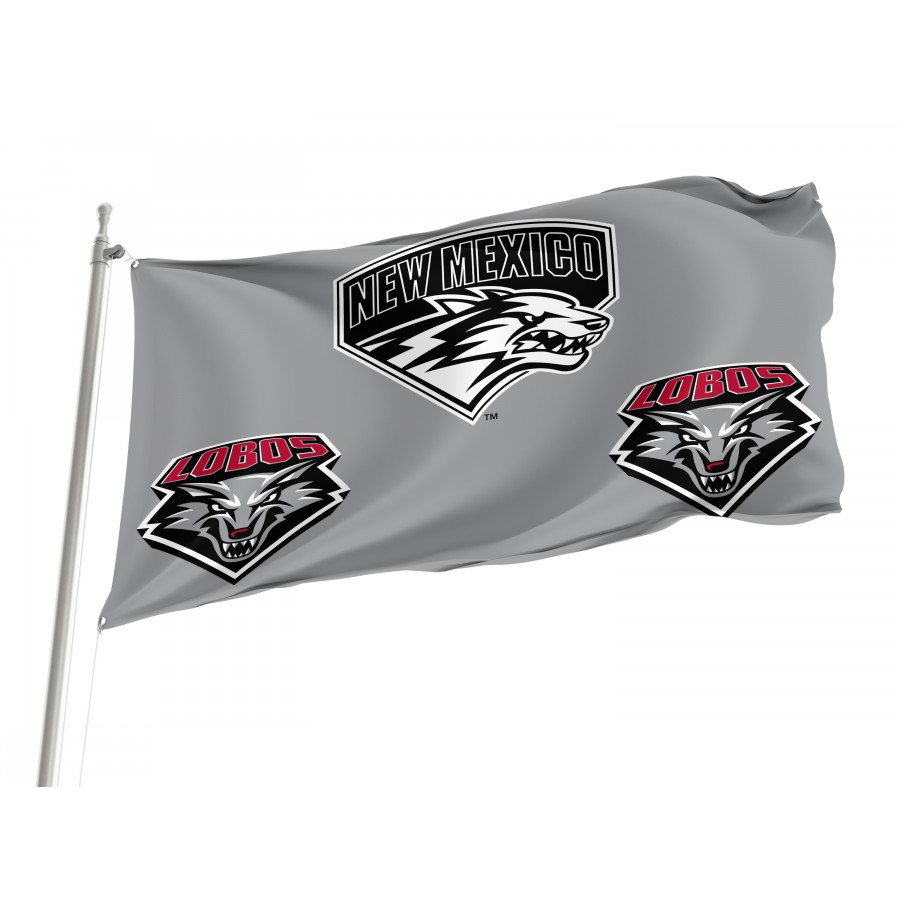 Flag of New Mexico Lobos, Unique Design Print, Flags for Indoor & Outdoor Use
