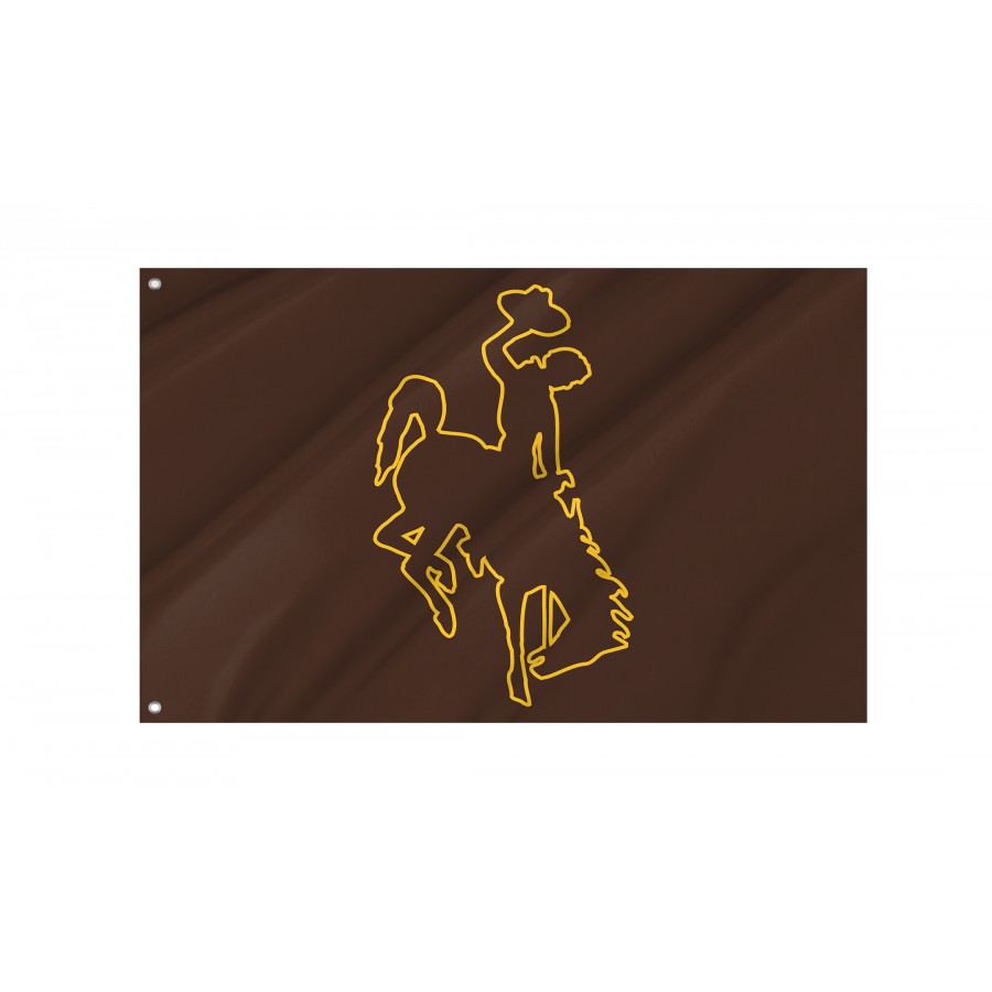 Flag of Wyoming Cowboys, Unique Design Print, Flags for Indoor & Outdoor Use