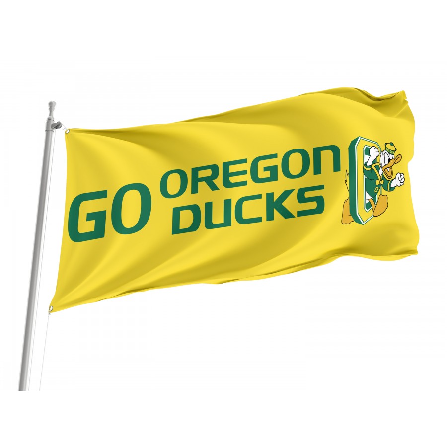 Flag of Oregon Ducks, Unique Design Print, Flags for Indoor & Outdoor Use