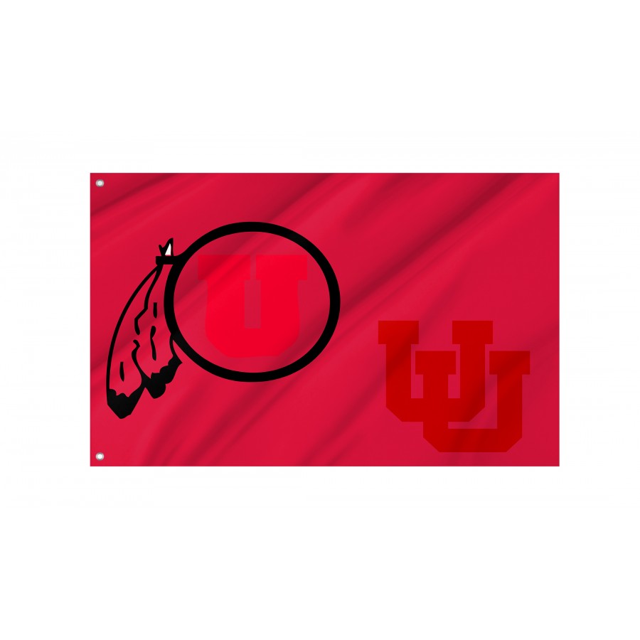 Flag of Utah Utes, Unique Design Print, Flags for Indoor & Outdoor Use