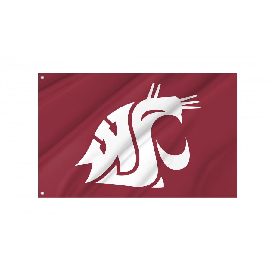 Flag of Washington State Cougars, Unique Design Print, Flags for Indoor & Outdoor Use