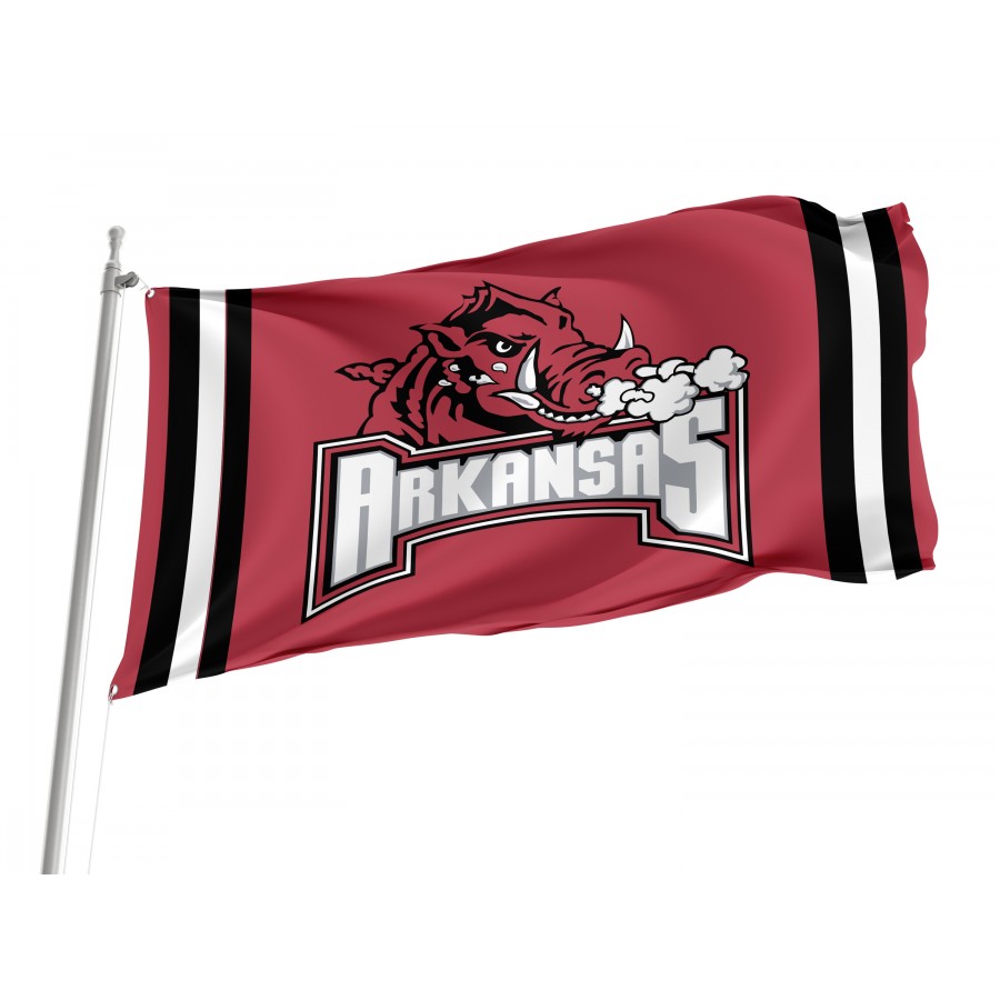 Flag of Arkansas Razorbacks, Unique Design Print, Flags for Indoor & Outdoor Use