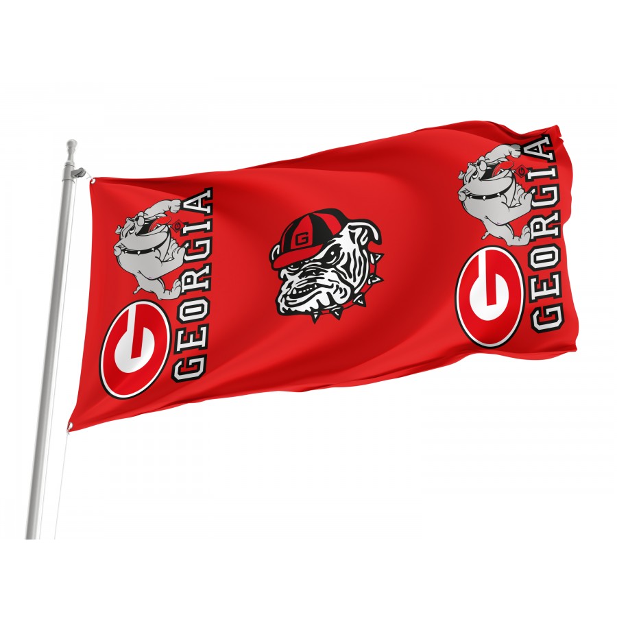 Flag of Georgia Bulldogs, Unique Design Print, Flags for Indoor & Outdoor Use