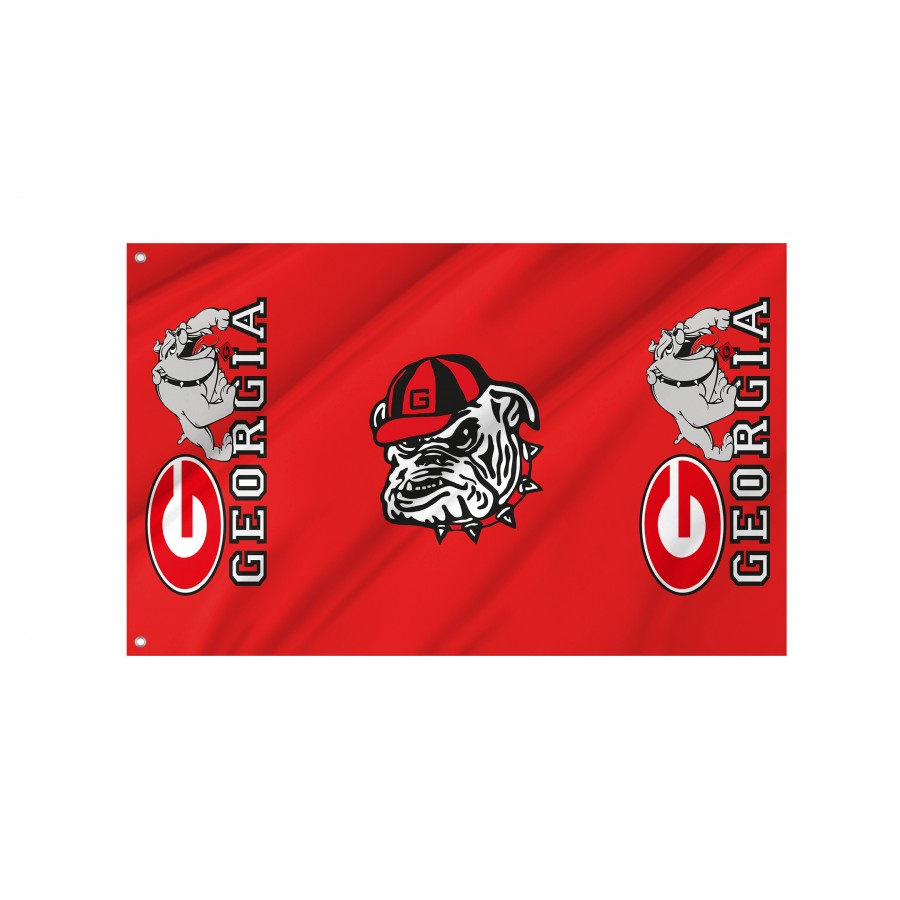 Flag of Georgia Bulldogs, Unique Design Print, Flags for Indoor & Outdoor Use