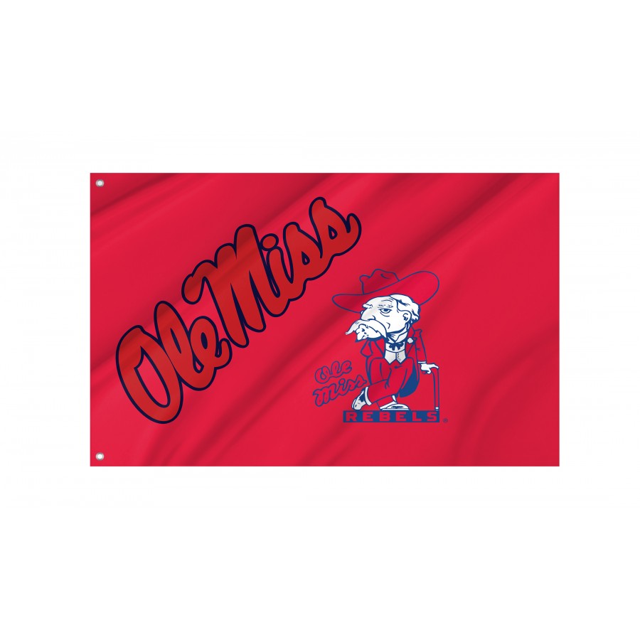 Flag of Ole Miss Rebels, Unique Design Print, Flags for Indoor & Outdoor Use