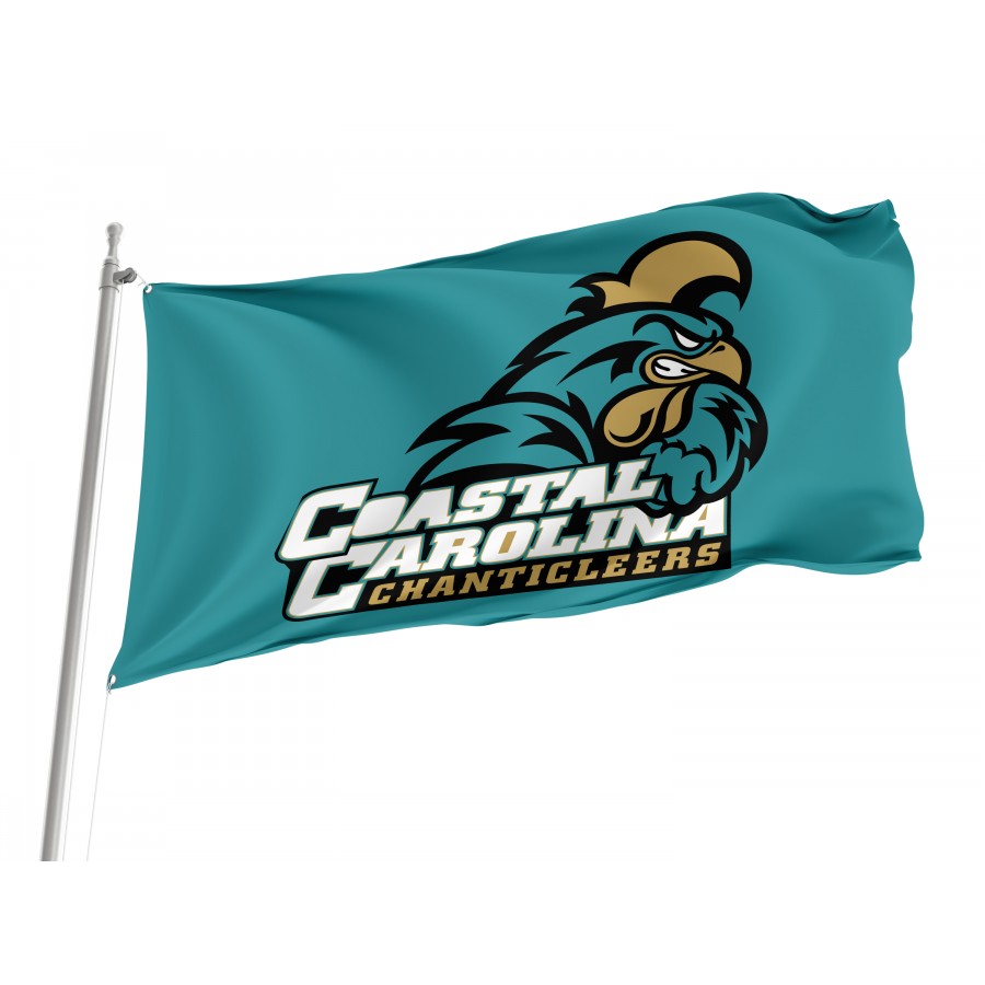 Flag of Coastal Carolina Chanticleers, Unique Design Print, Flags for Indoor & Outdoor Use