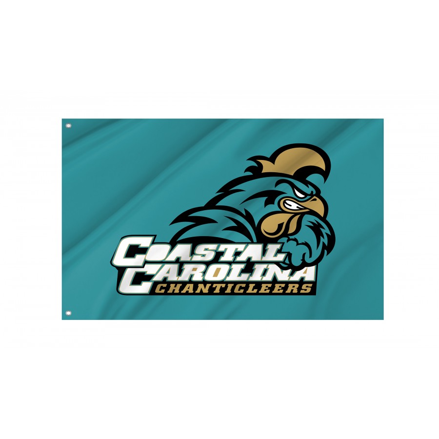 Flag of Coastal Carolina Chanticleers, Unique Design Print, Flags for Indoor & Outdoor Use