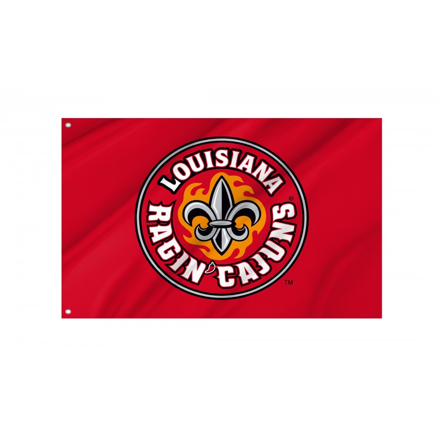 Flag of Louisiana Ragin' Cajuns, Unique Design Print, Flags for Indoor & Outdoor Use