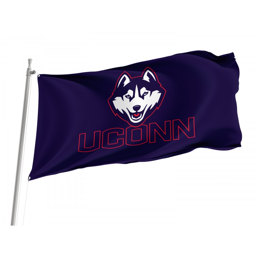 Flag of UConn Huskies, Unique Design Print, Flags for Indoor & Outdoor Use