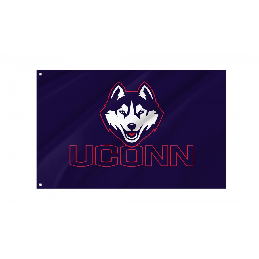 Flag of UConn Huskies, Unique Design Print, Flags for Indoor & Outdoor Use