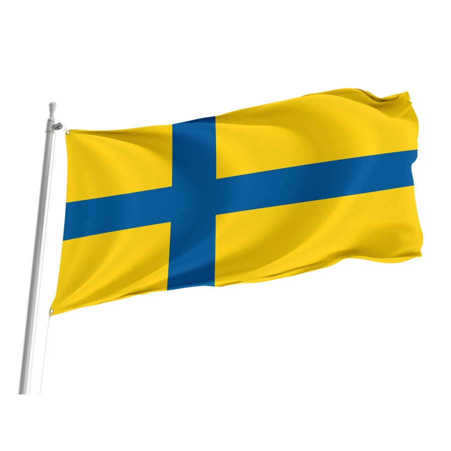 Flag of Ostergotland, Patriotic Flags, Unique Design Print, Flags for Indoor & Outdoor Use