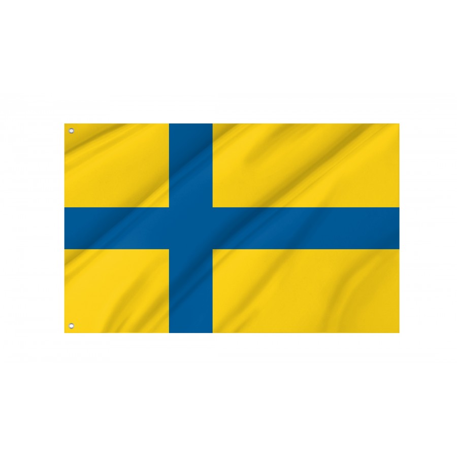Flag of Ostergotland, Patriotic Flags, Unique Design Print, Flags for Indoor & Outdoor Use