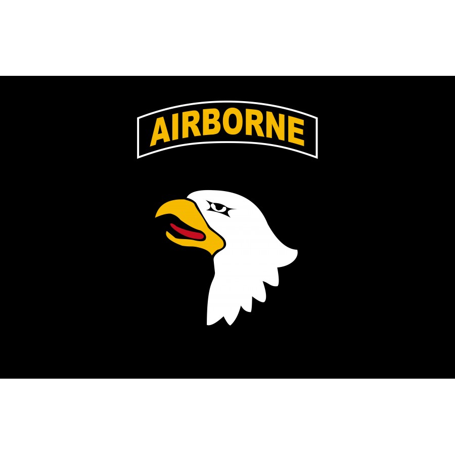 101St Airborne Division Black Flag, Patriotic Flags, Unique Design Print, Flags For Indoor & Outdoor Use - High Quality United States for Indoor and Outdoor Use