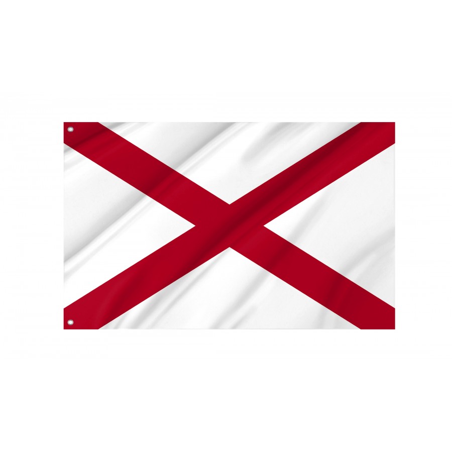 Flag of Alabama State, Patriotic Flags, Unique Design Print, Flags for Indoor & Outdoor Use