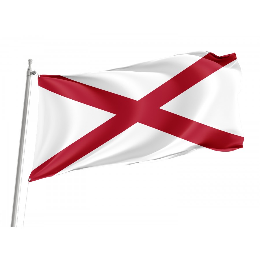 Flag of Alabama State, Patriotic Flags, Unique Design Print, Flags for Indoor & Outdoor Use