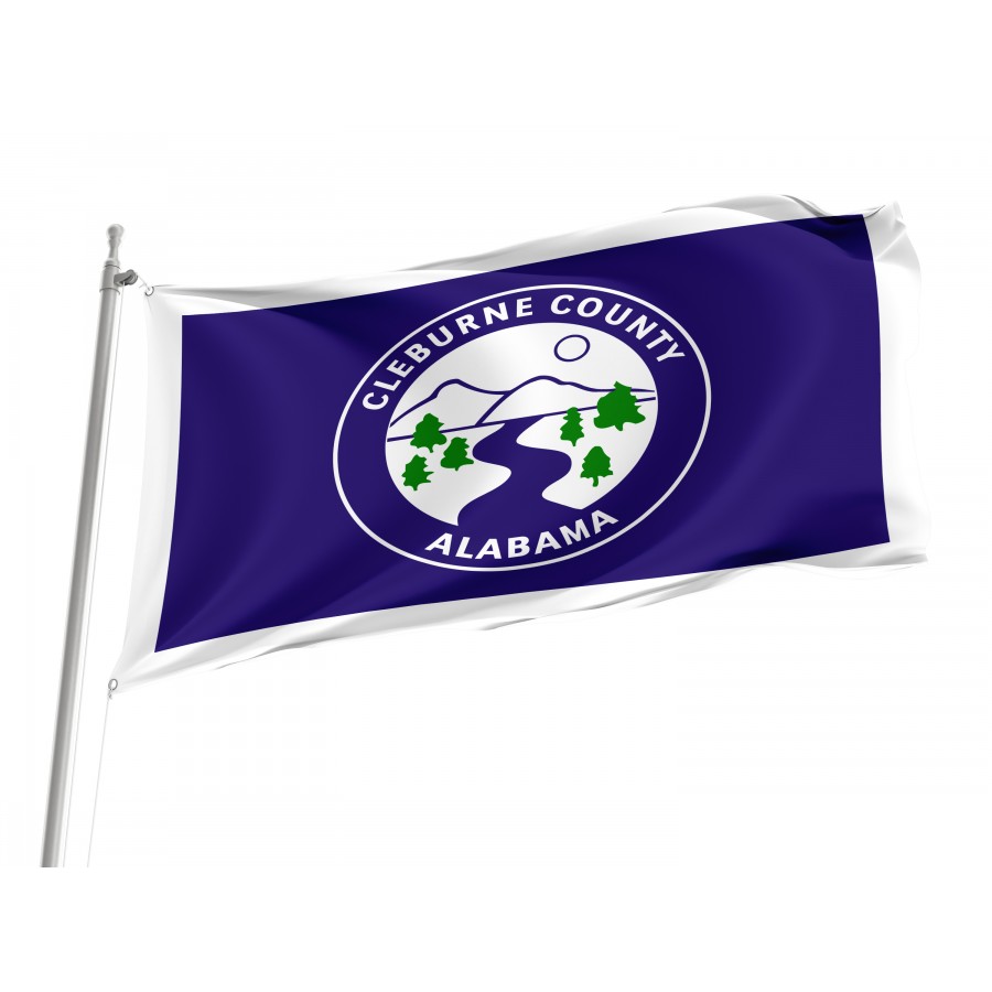 Flag of Cleburne County, Alabama, Patriotic Flags, Unique Design Print, Flags for Indoor & Outdoor Use