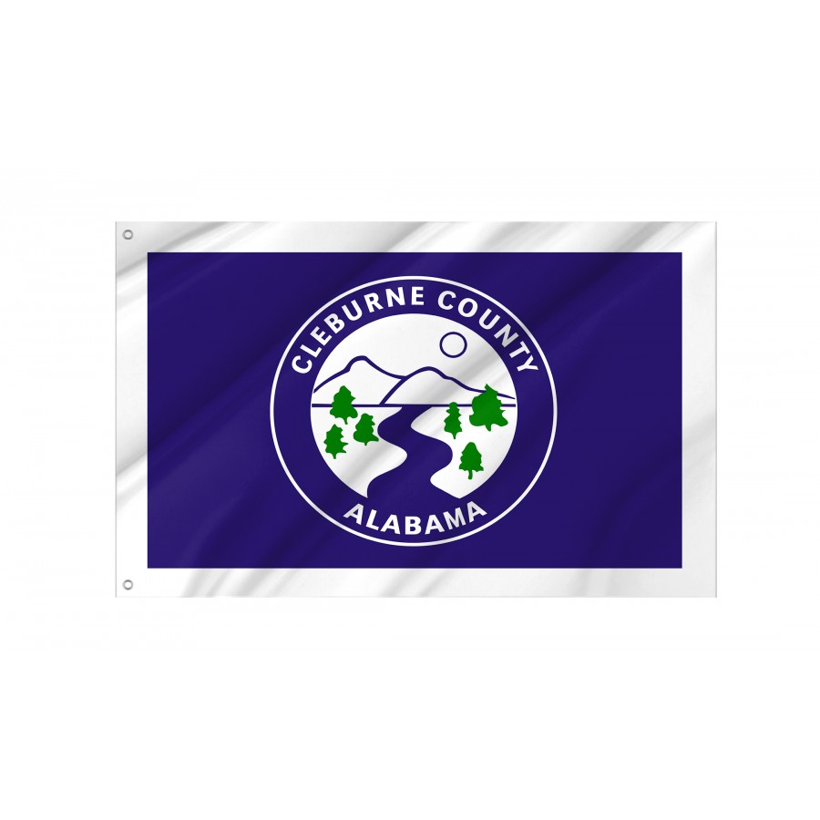 Flag of Cleburne County, Alabama, Patriotic Flags, Unique Design Print, Flags for Indoor & Outdoor Use