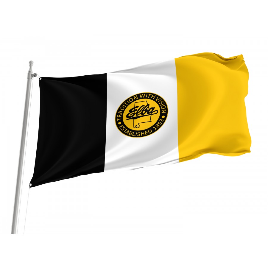 Flag of Elba, Alabama, Patriotic Flags, Unique Design Print, Flags for Indoor & Outdoor Use