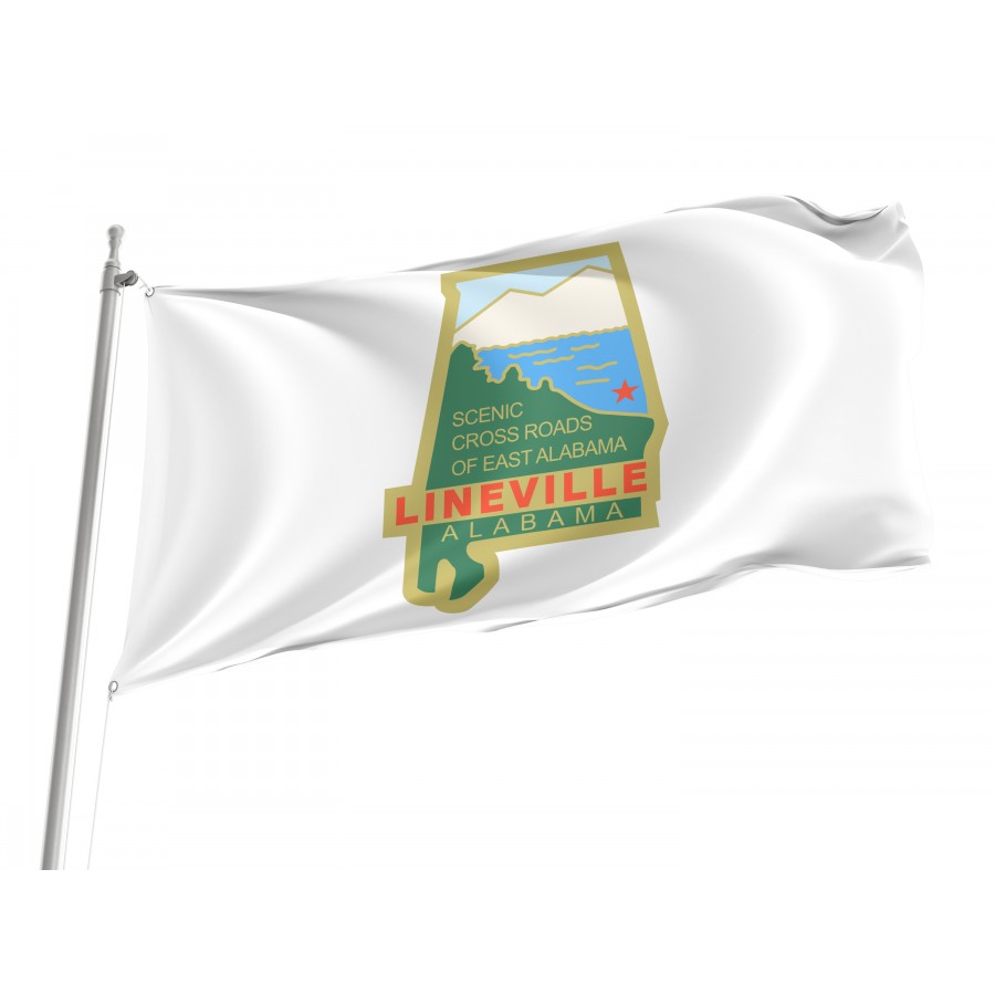 Flag of Lineville, Alabama, Patriotic Flags, Unique Design Print, Flags for Indoor & Outdoor Use