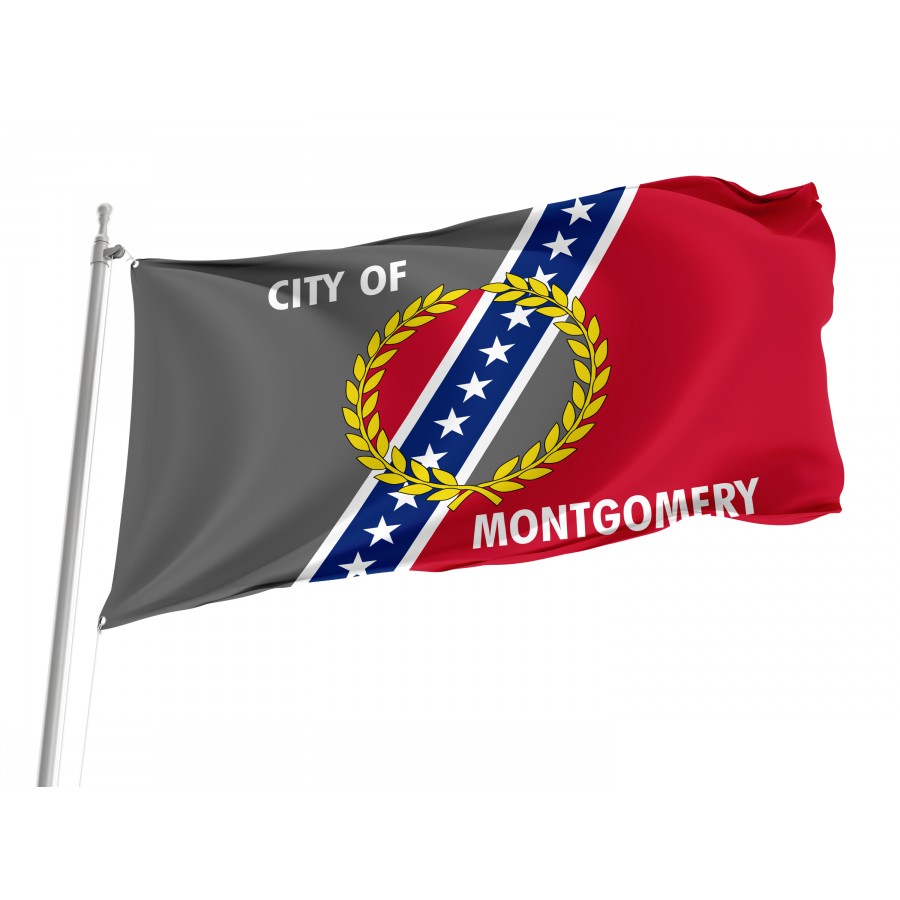 Flag of Montgomery, Alabama, Patriotic Flags, Unique Design Print, Flags for Indoor & Outdoor Use