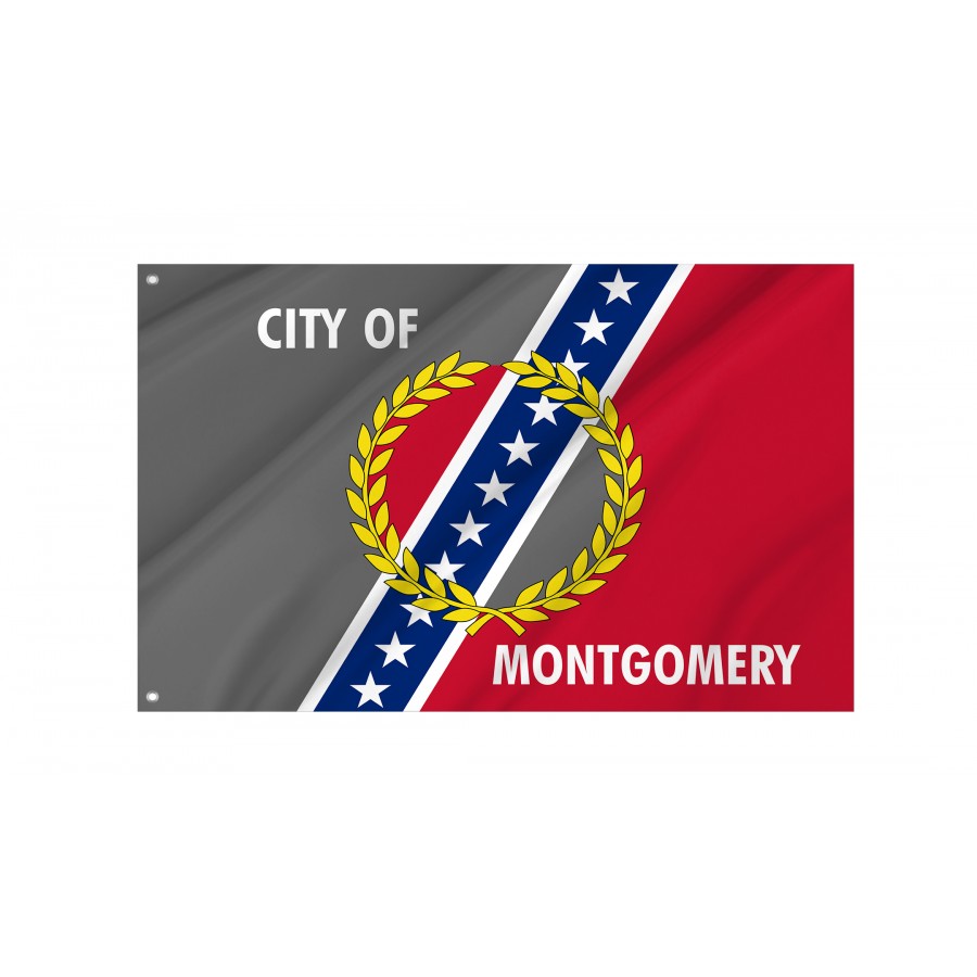 Flag of Montgomery, Alabama, Patriotic Flags, Unique Design Print, Flags for Indoor & Outdoor Use