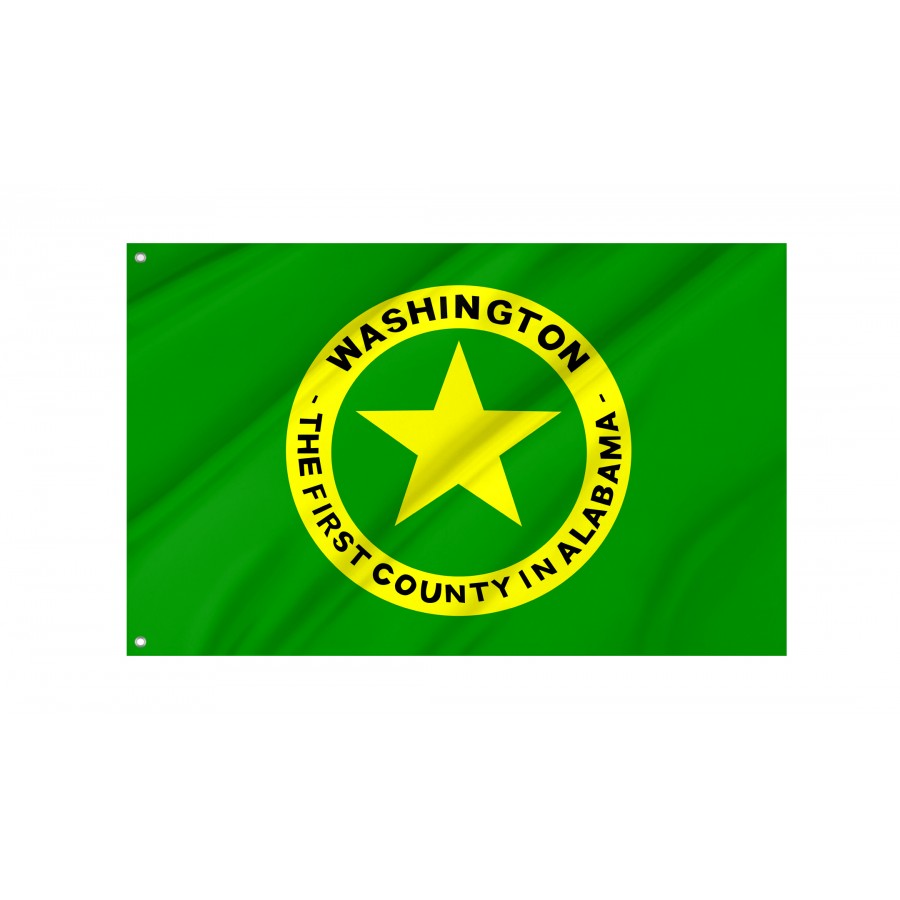 Flag of Washington County, Alabama, Patriotic Flags, Unique Design Print, Flags for Indoor & Outdoor Use