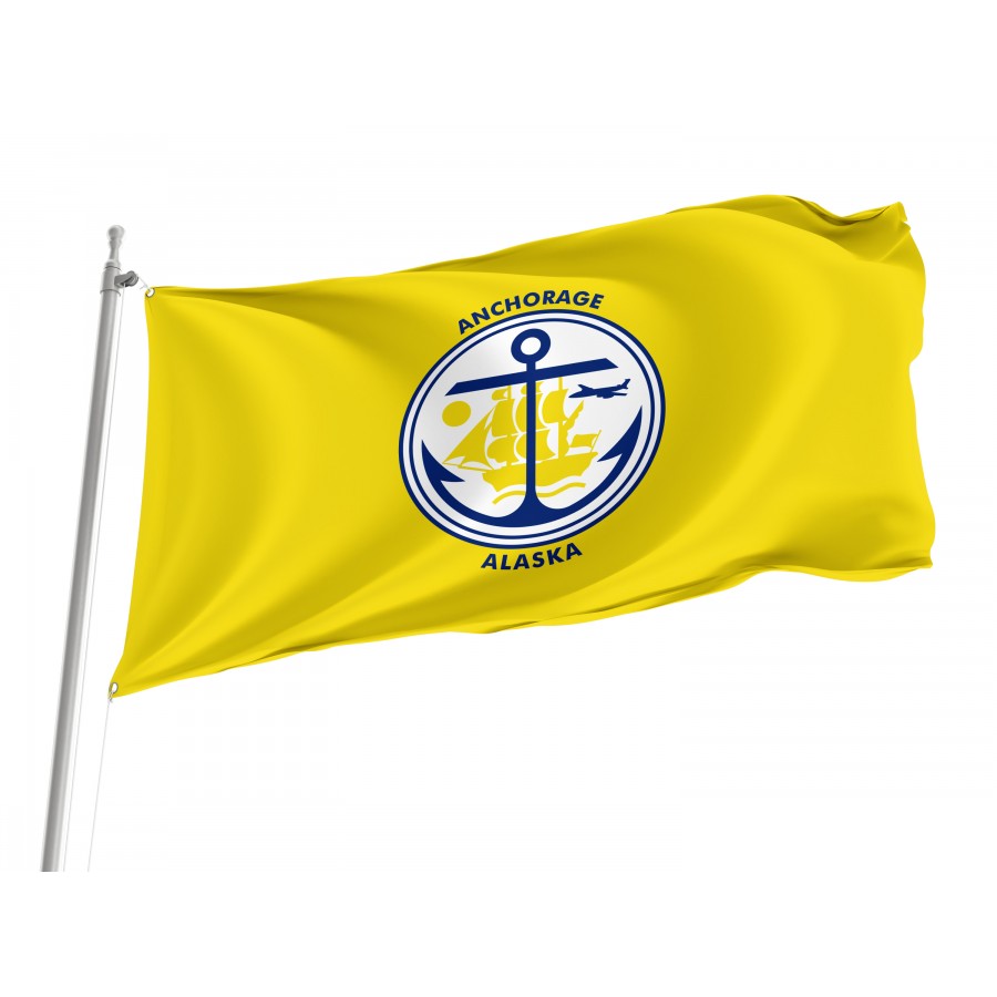 Flag of Anchorage, Alaska, Patriotic Flags, Unique Design Print, Flags for Indoor & Outdoor Use