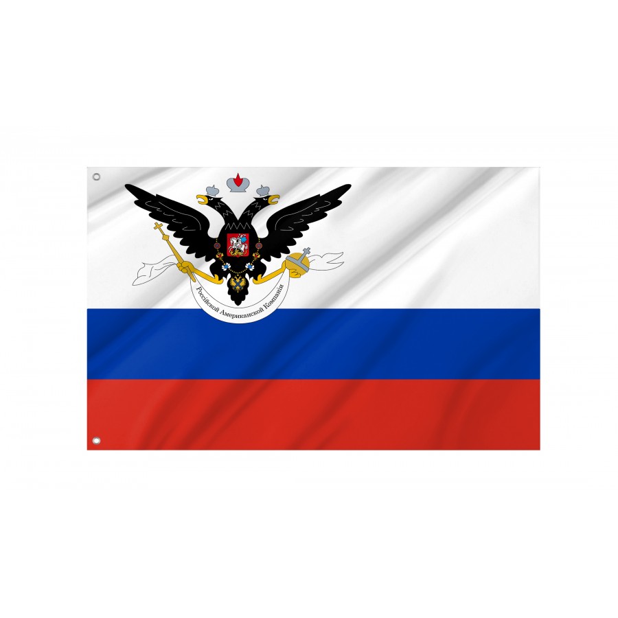 Flag of Russian-American Company, Alaska, Unique Design Print, Flags for Indoor & Outdoor Use