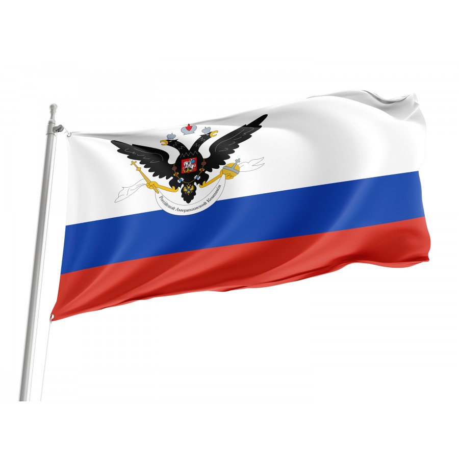 Flag of Russian-American Company, Alaska, Unique Design Print, Flags for Indoor & Outdoor Use