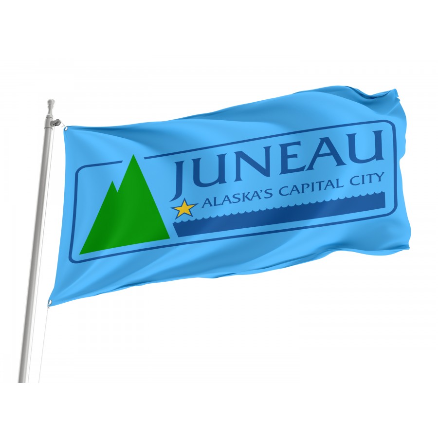 Flag of Juneau, Alaska, Patriotic Flags, Unique Design Print, Flags for Indoor & Outdoor Use
