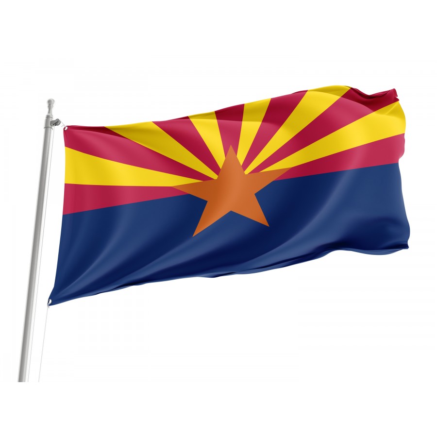 Flag of Arizona State, Patriotic Flags, Unique Design Print, Flags for Indoor & Outdoor Use