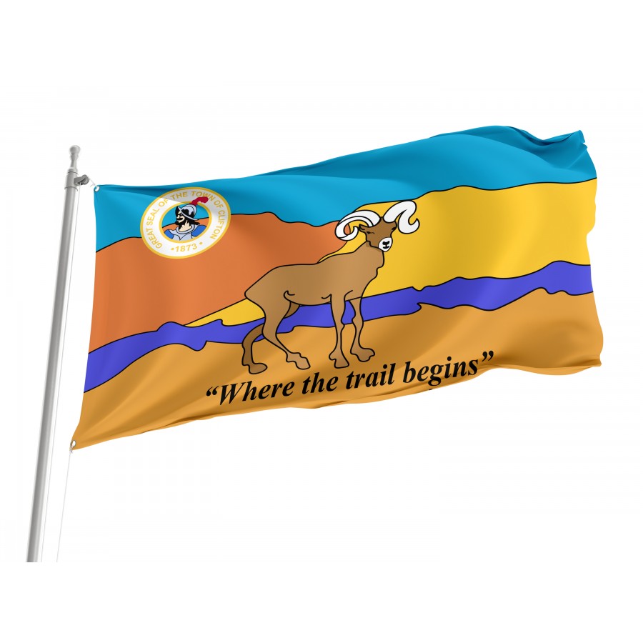 Flag of Clifton, Arizona, Patriotic Flags, Unique Design Print, Flags for Indoor & Outdoor Use