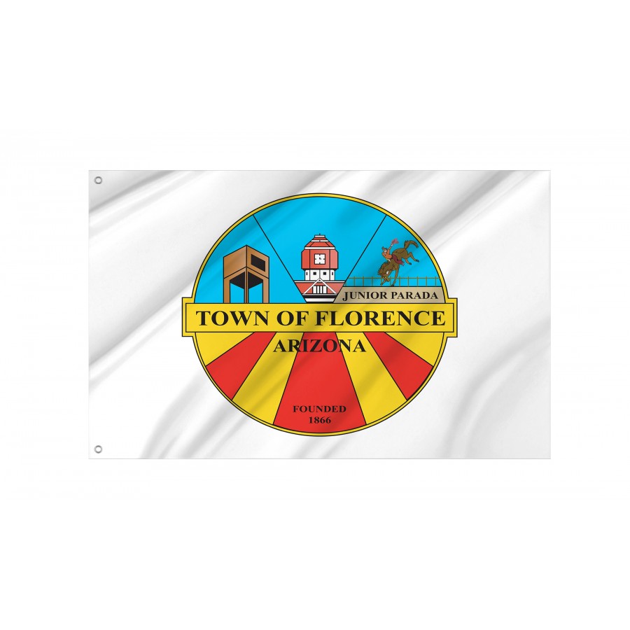 Flag of Florence, Arizona, Patriotic Flags, Unique Design Print, Flags for Indoor & Outdoor Use