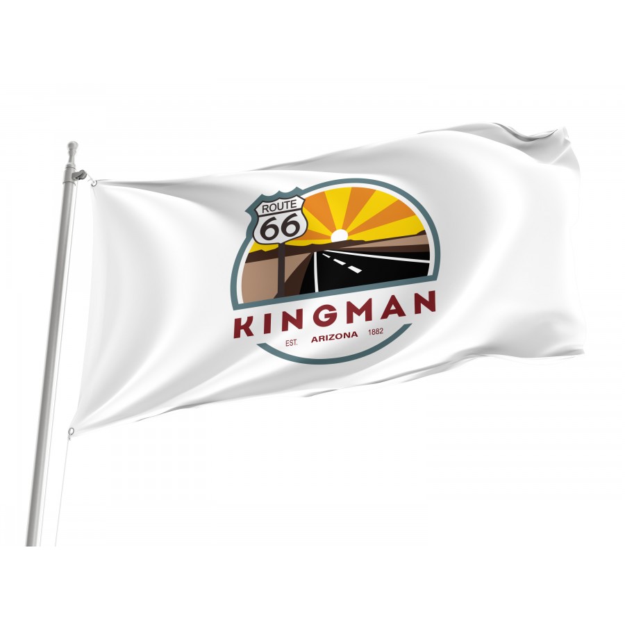 Flag of Kingman, Arizona, Patriotic Flags, Unique Design Print, Flags for Indoor & Outdoor Use
