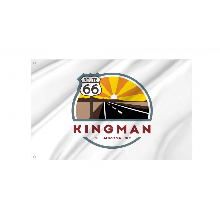 Flag of Kingman, Arizona, Patriotic Flags, Unique Design Print, Flags for Indoor & Outdoor Use