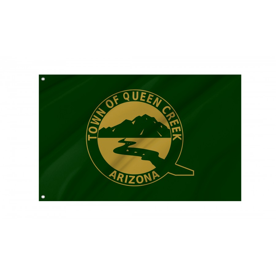 Flag of Queen Creek, Arizona, Patriotic Flags, Unique Design Print, Flags for Indoor & Outdoor Use