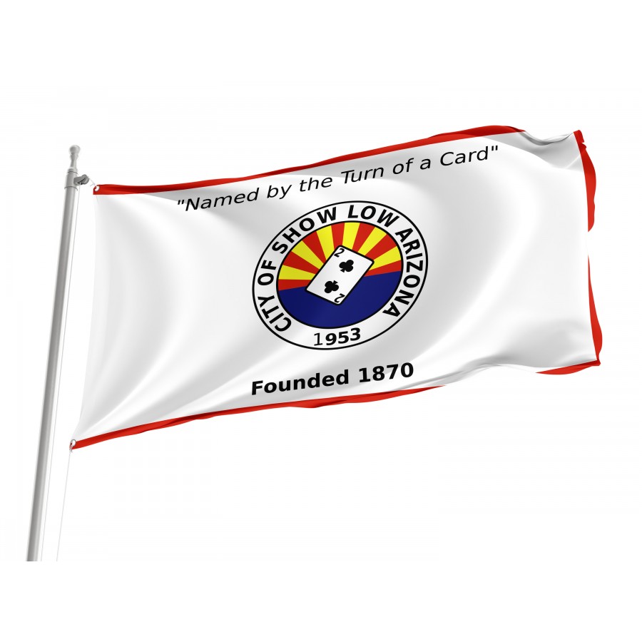 Flag of Show Low, Arizona, Patriotic Flags, Unique Design Print, Flags for Indoor & Outdoor Use