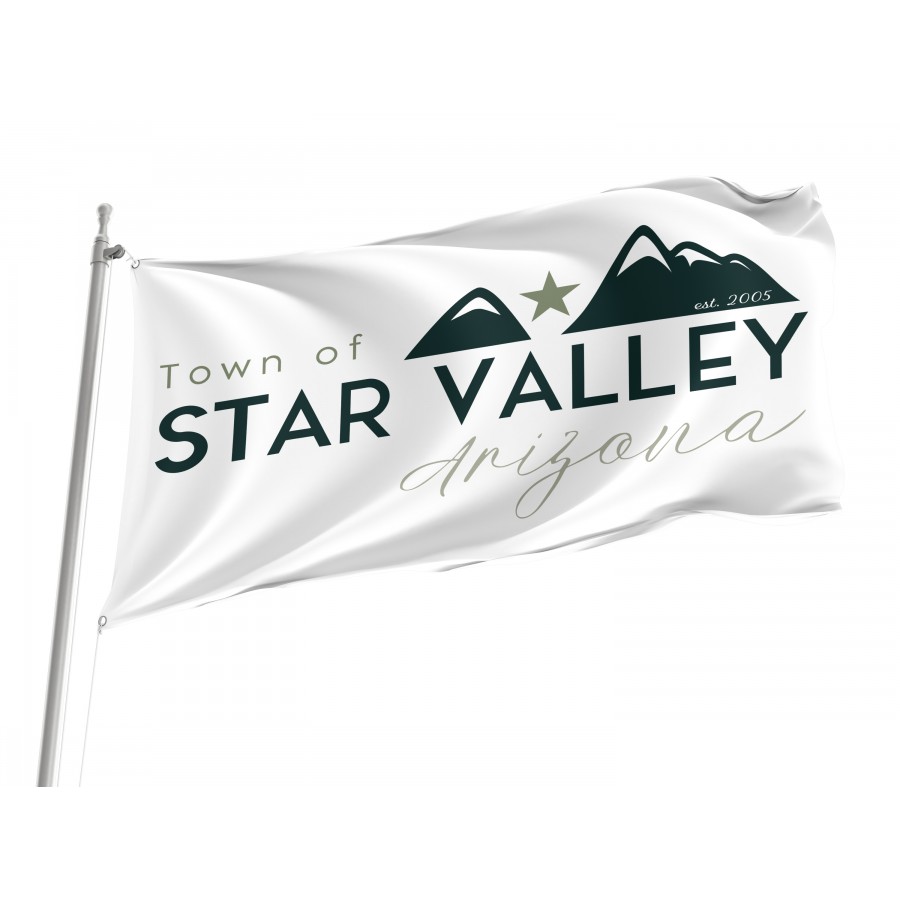Flag of Star Valley, Arizona Town, Patriotic Flags, Unique Design Print, Flags for Indoor & Outdoor Use
