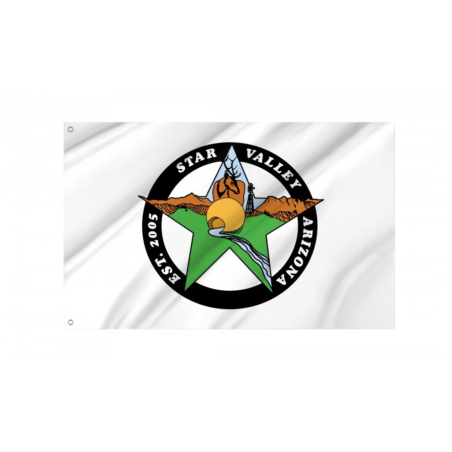 Flag of Star Valley, Arizona, Patriotic Flags, Unique Design Print, Flags for Indoor & Outdoor Use