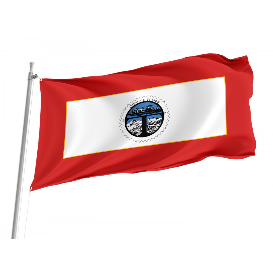 Flag of Tempe, Arizona (1971–1987), Patriotic Flags, Unique Design Print, Flags for Indoor & Outdoor Use