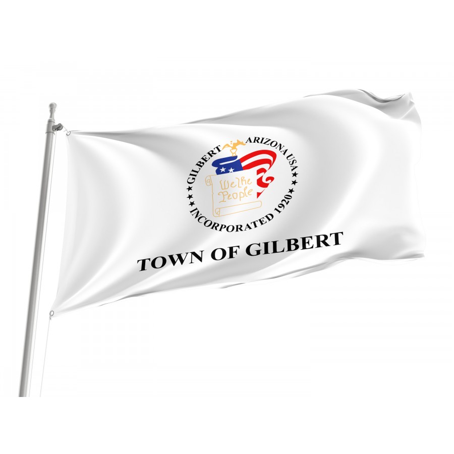 Flag of Town Gilbert, Arizona, Patriotic Flags, Unique Design Print, Flags for Indoor & Outdoor Use