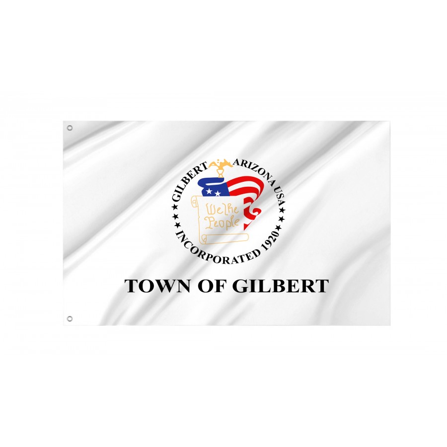 Flag of Town Gilbert, Arizona, Patriotic Flags, Unique Design Print, Flags for Indoor & Outdoor Use