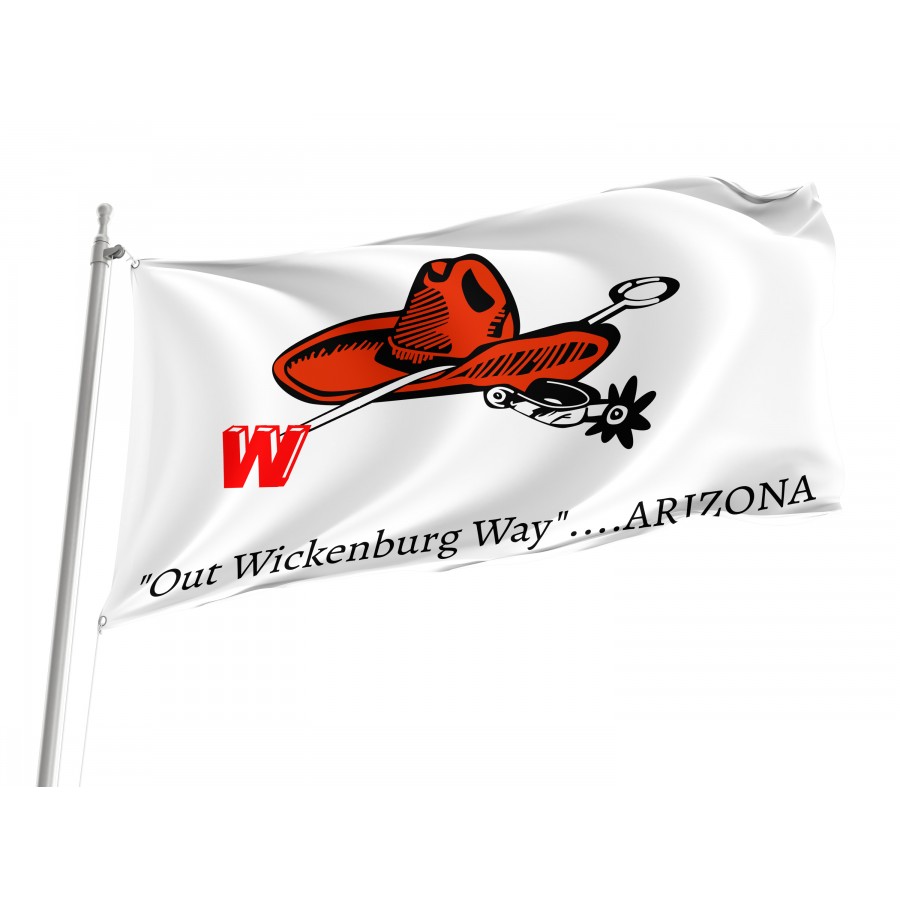 Flag of Wickenburg, Arizona until 2022, Patriotic Flags, Unique Design Print, Flags for Indoor & Outdoor Use