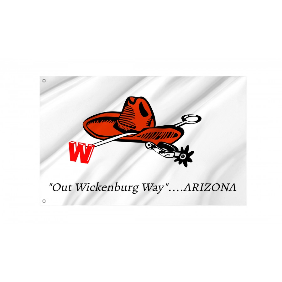Flag of Wickenburg, Arizona until 2022, Patriotic Flags, Unique Design Print, Flags for Indoor & Outdoor Use