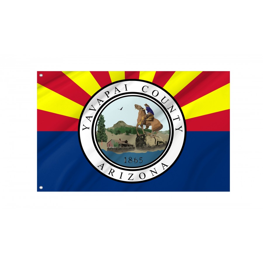 Flag of Yavapai County, Arizona, Patriotic Flags, Unique Design Print, Flags for Indoor & Outdoor Use