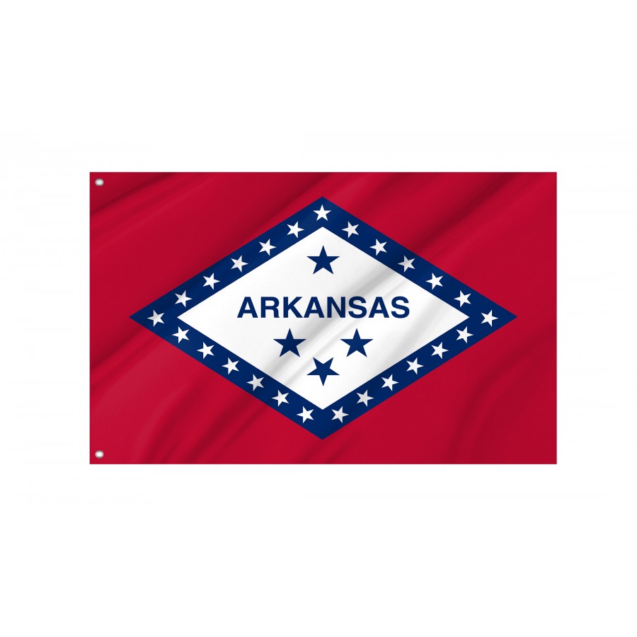 Flag of Arkansas State, Patriotic Flags, Unique Design Print, Flags for Indoor & Outdoor Use