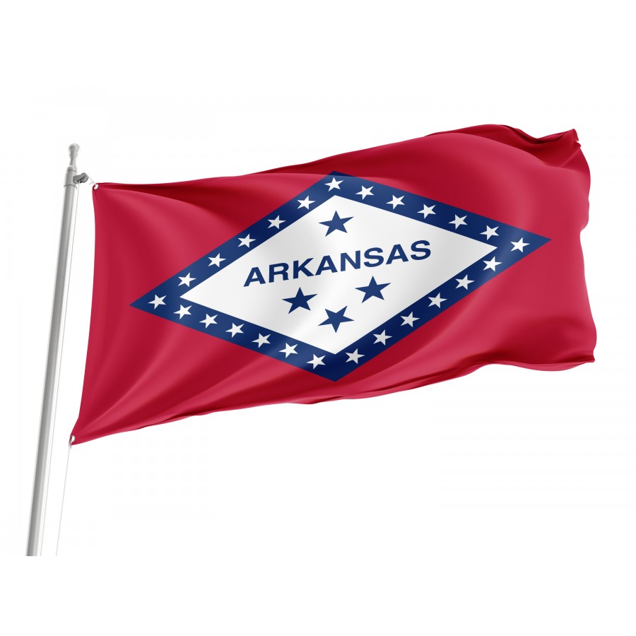 Flag of Arkansas State, Patriotic Flags, Unique Design Print, Flags for Indoor & Outdoor Use